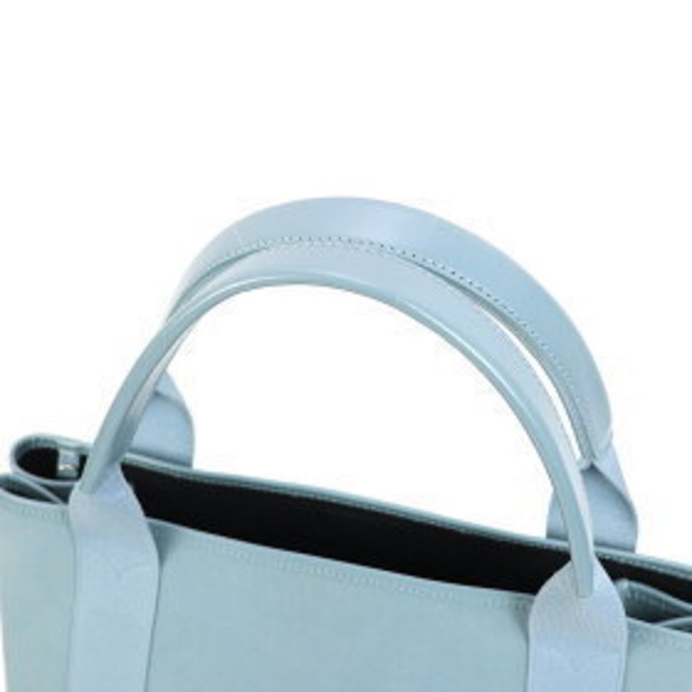 Balenciaga Navy Blue CABAS Canvas Tote Bag Handbag Y - Picture 7 of 13